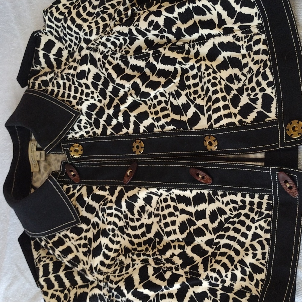 ST Johns Sport Jacket Animal Print Size Small